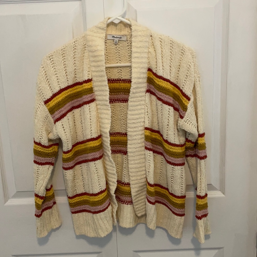 Madewell striped cardigan